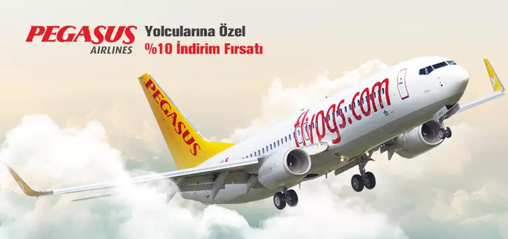 Pegasus Yolcularına Özel %10 İndirim